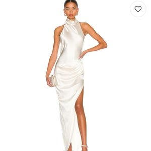 Amanda Uprichard X REVOLVE Samba Silk Gown in Ivory